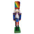 Festive Wood Nutcracker with Hat - C