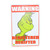 Grinch Warning Registered Regifter Wall Sign