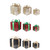 Set of 3 Decorative Glitter Presents