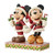 Mickey and Minnie with Candy Canes Christmas Figurine