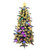 90cm Frosted Golden Glow Fibre Optic Christmas Tree with Multicoloured LEDs