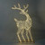 LED Mesh Reindeer Motif with Twinkle Warm White Lights