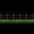 Solar-Powered Candy Cane Pathway Fence - Red & White