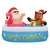 Outdoor Inflatable Santa and Reindeer Swimming Pool Motif