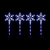 4-Piece LED Snowflake Pathway Lights (Blue-white)