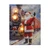Santa at the Train Station Wall Canvas Scene