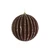Sparkling Textured Stripe Holiday Ornament (Bronze)