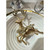Gold Reindeer with Shimmering Accents