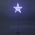 2D LED Mesh Star with Twinkle LEDs and Stand