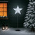 Height-Adjustable White LED Mesh Star Display