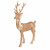 Champagne Gold Standing Reindeer Festive Tabletop Accent