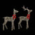 Woven Mesh LED Light-Up Reindeer Pair - 130cm