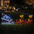 Large Outdoor Animated-Look Santa and Sleigh Silhouette