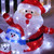 Acrylic LED Santa Penguin and Snowman