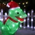 Illuminated Multicolour Spun Acrylic Dinosaur Figure