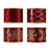 Wide Burgundy & Gold Ribbon