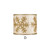 Festive Ivory Ribbon with Gold Embroidery - D