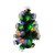 Deluxe Tabletop Green Fibre Optic Christmas Tree with Mini Reindeer Accents