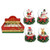 Christmas Character Snow Globe with Pine Wreath Base