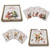 Wooden Christmas Coaster Set with Holder -Pack of 4, 2 Styles
