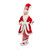 Festive Pyjama Posable Christmas Elf Display - Candy Cane Stripe & Red Robe