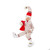 Cosy Christmas Pyjama Posable Elf Figurine - Plaid One-Piece Jumpsuit