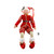 Posable-Style Elf Doll Display in Red & Gold - B