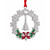 Silver Plated Snowflake Wreath & Christmas Tree Pendant Ornament