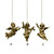 Valenti Gold Resin Cherub Hanging Decoration (3 Styles)