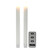 White LED Taper Candles with Remote Control (Set of 2)
