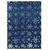 Navy Snowflake Print - Metallic Foil Print Christmas Table Runner