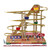 Luxury Musical Animated LED Roller Coaster Village Scene
