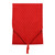 Diamond Quilted Velveteen Table Runner- Bright Crimson Red