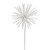 White - Glitter Sparkler Burst Christmas Floral Pick