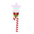 Star LED Spinning Candy Cane Christmas Wand