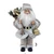Slate Taupe & Faux Fur Vintage Santa Claus