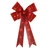 Pre-Lit LED Red Tinsel Christmas Bow Wall & Tree Decor