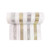 Gold & Silver Metallic Block Stripe