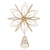Gold Wire Flowerburst Starburst Tree Topper with Pearls