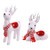 Flocked White Reindeer