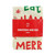 Natural Calico Christmas Ham Storage Bag