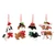 Festive Christmas Dog Hanging Ornament Set (4 Styles)