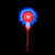 Santa Claus LED Christmas Windmill Wand with Handle