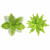 Lime Green Glittered Artificial Poinsettia Clip-On Flower (2 Styles)
