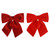 Plush Velvet Hanging Door Bow with Metal Ring (2 Colours)