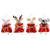 Needle-Felted Animal Character in Santa Sack Ornament (4 Styles)
