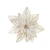 Elegant Glitter-Trimmed Soft Velvet Poinsettia Clip