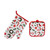 Christmas Kitchen Oven Mitt and Pot Holder 2-Piece Set