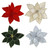 Deluxe Velvet Poinsettia Clip-On Christmas Flower - 4 Colours