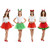 Ladies Festive Christmas Tutu & Headband Set - 4 Styles